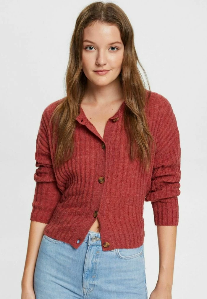 Esprit IN OPTIK - Cardigan - Terracotta