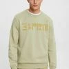 Esprit MIT LOGO-PRINT - Sweatshirt - Pale Khaki
