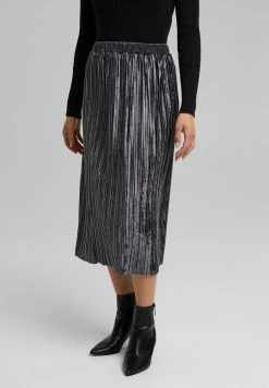 Esprit A-line Skirt - Gunmetal