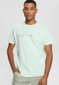 Esprit SUS AW CN SS - Print T-shirt - Pastel Blue