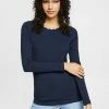 Esprit LONGSLEEVE - Long Sleeved Top - Navy