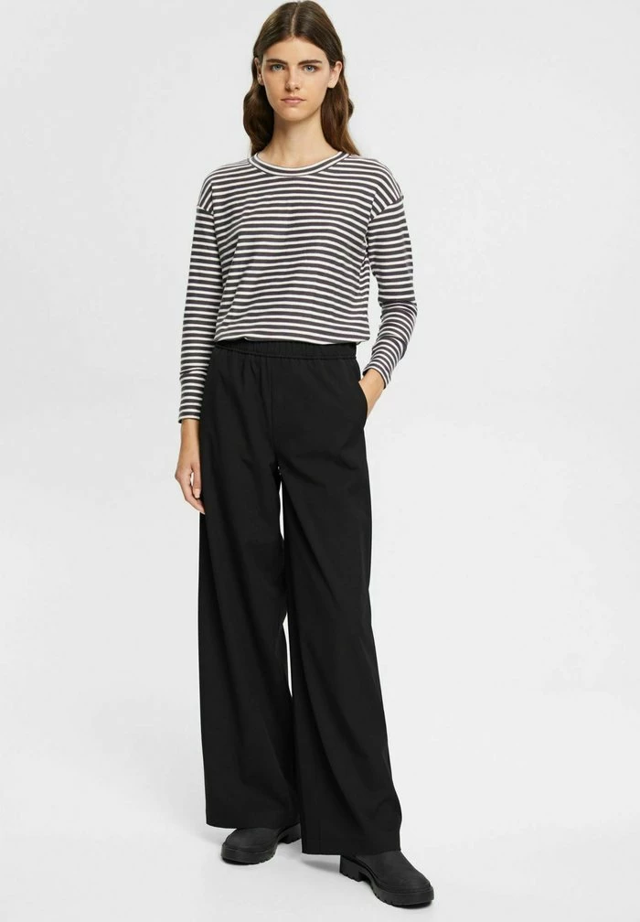 Esprit MIT STREIFEN - Long Sleeved Top - Anthracite - Image 2