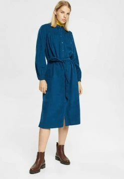 Esprit Shirt Dress - Petrol Blue