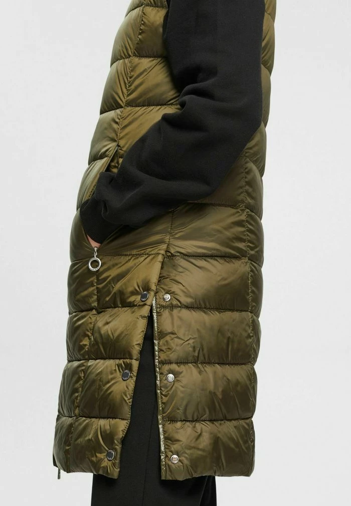 Esprit Waistcoat - Dark Khaki - Image 5