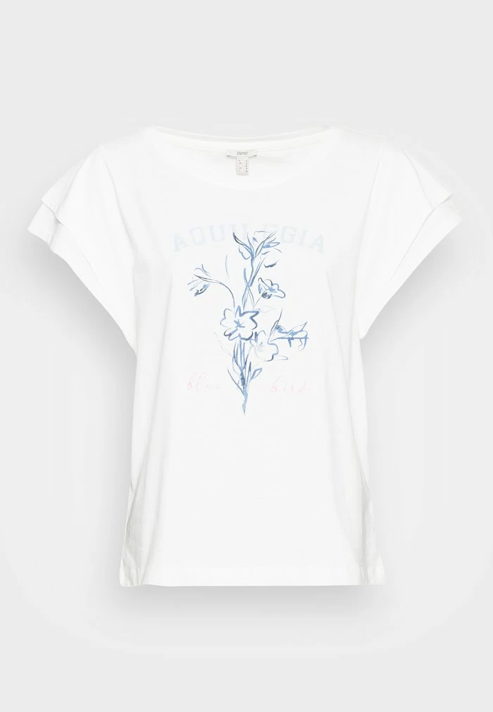 Esprit Print T-shirt - Off White - Image 4