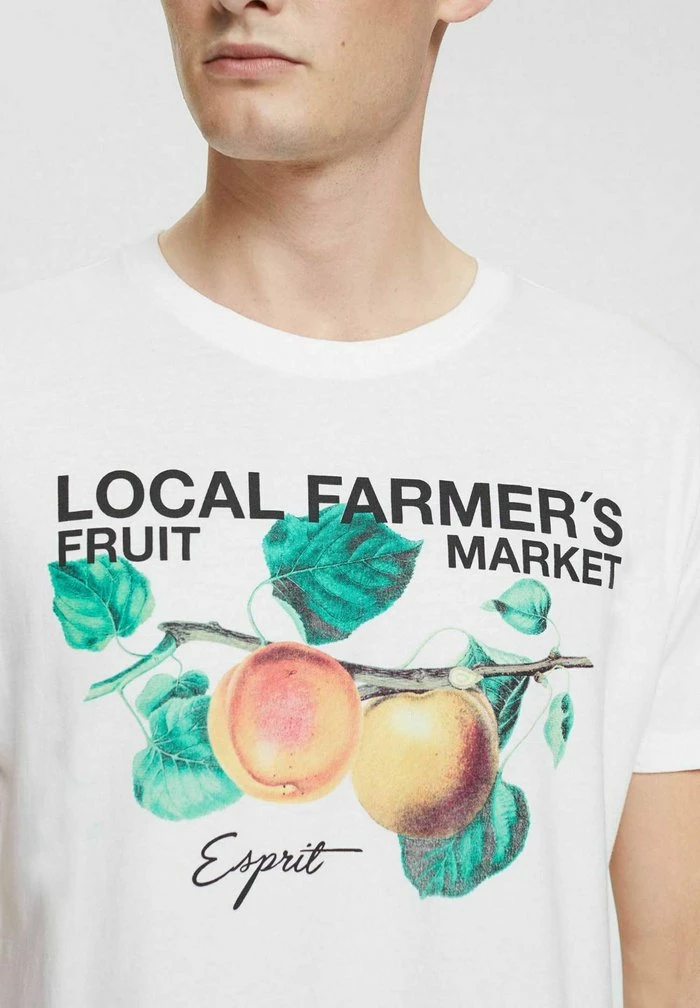 Esprit MIT PRINT - Print T-shirt - White - Image 4