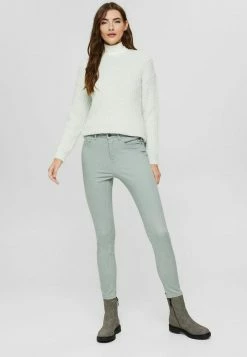Esprit SKINNY - Trousers - Dusty Green