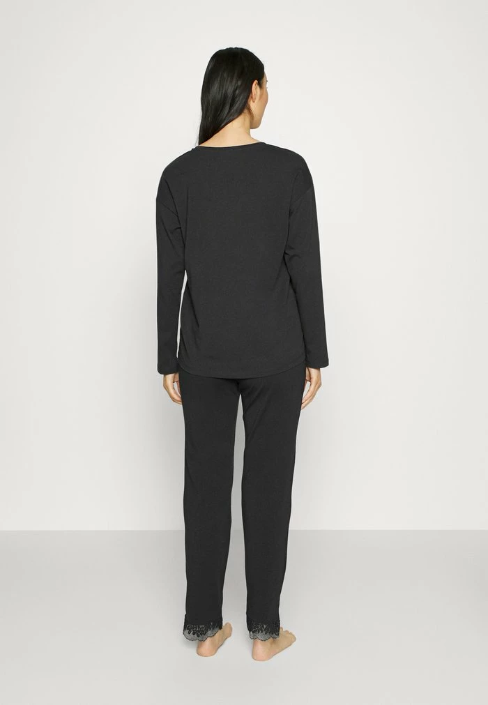 Esprit SEASONAL SOLID LONG LEG LONG SLEEVE - Pyjamas - Black - Image 3