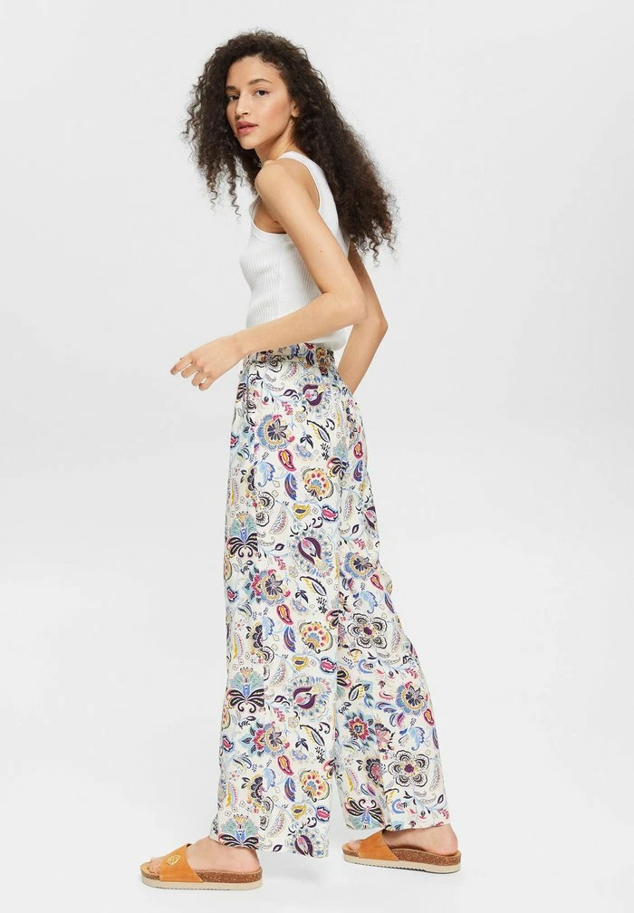 Esprit FLOATY PANTS - Trousers - Off White - Image 3