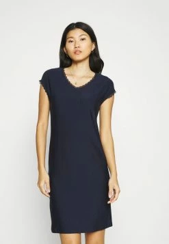 Esprit SOFT STRIPES NIGHTSHIRT SHORTSLEEVE V NECK - Nightie - Navy