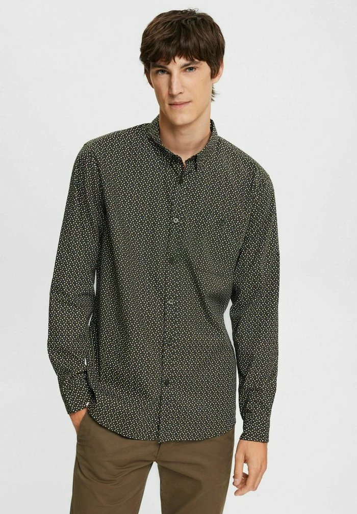 Esprit SLIM FIT - Shirt - Dark Khaki