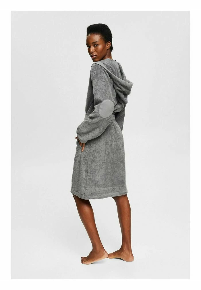 Esprit MIT FIXIERTEM BINDEGÜRTEL - Dressing Gown - Anthracite - Image 3