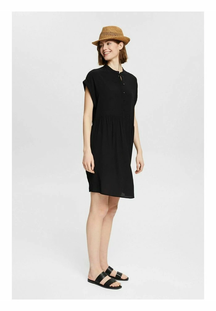 Esprit MIT KNOPFLEISTE - Shirt Dress - Black - Image 2