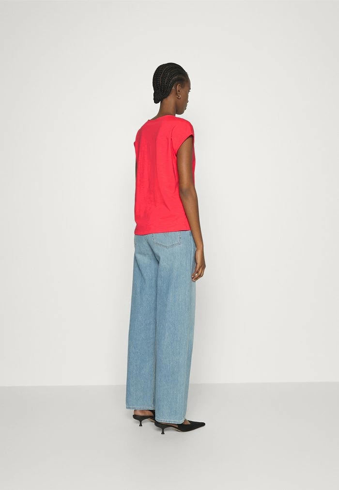 Esprit SUS SLUB - Print T-shirt - Coral Red - Image 3