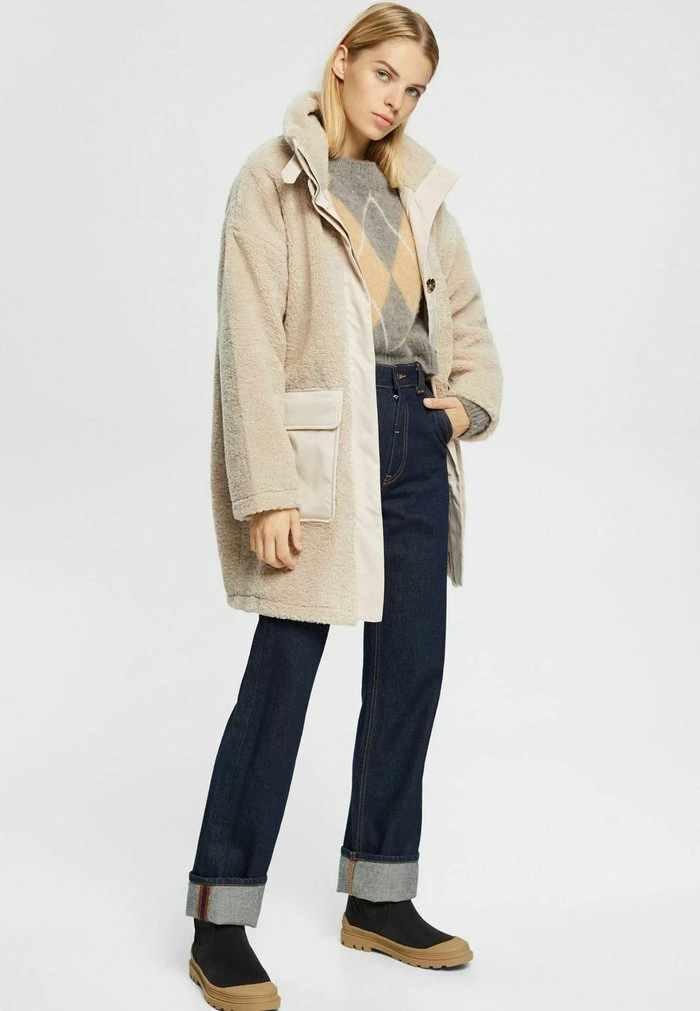 Esprit Winter Coat - Cream Beige - Image 2
