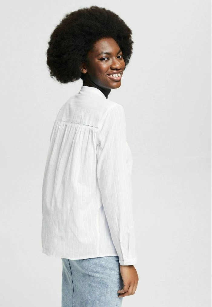 Esprit Button-down Blouse - White - Image 3