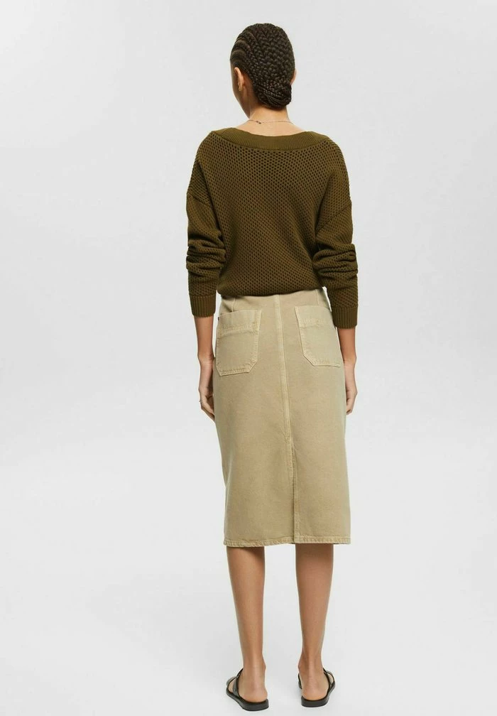 Esprit Denim Skirt - Pale Khaki - Image 3