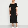 Esprit HENLEY DRESS - Jersey Dress - Black