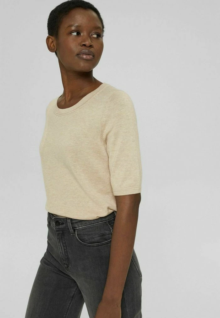 Esprit Basic T-shirt - Sand - Image 5