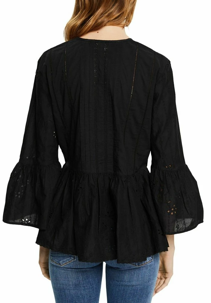 Esprit MIT LOCHSPITZE - Blouse - Black - Image 7