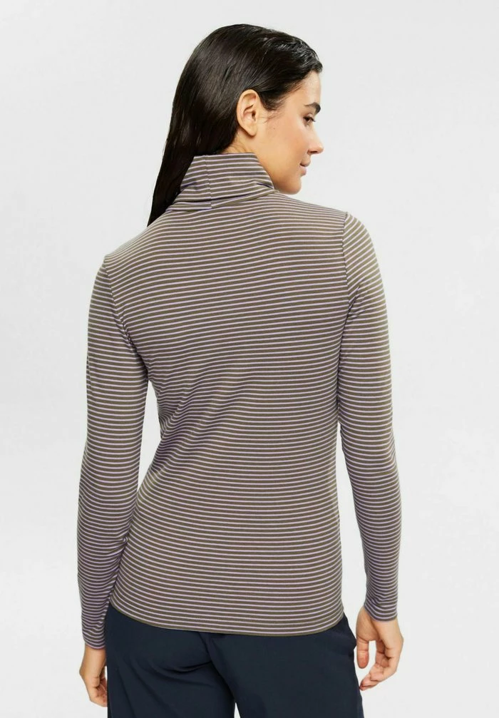 Esprit TURTLE NCK - Long Sleeved Top - Dark Khaki - Image 3