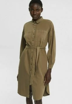 Esprit MIT GÜRTEL - Shirt Dress - Dark Khaki