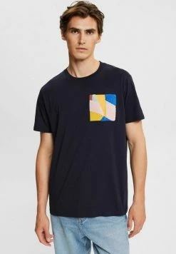 Esprit REGULAR FIT - Print T-shirt - Navy