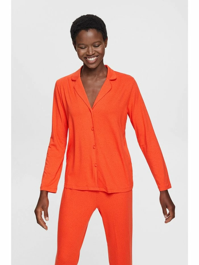 Esprit LONG SLEEVE SET - Pyjama Set - Red Orange - Image 3
