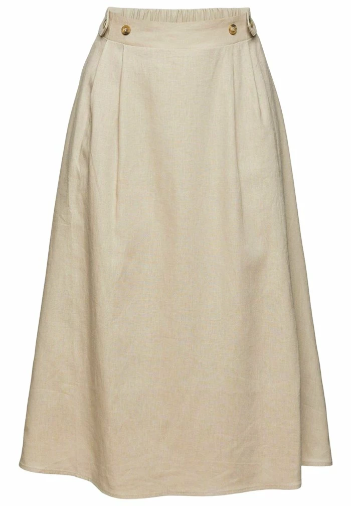 Esprit Pleated Skirt - Light Taupe - Image 7