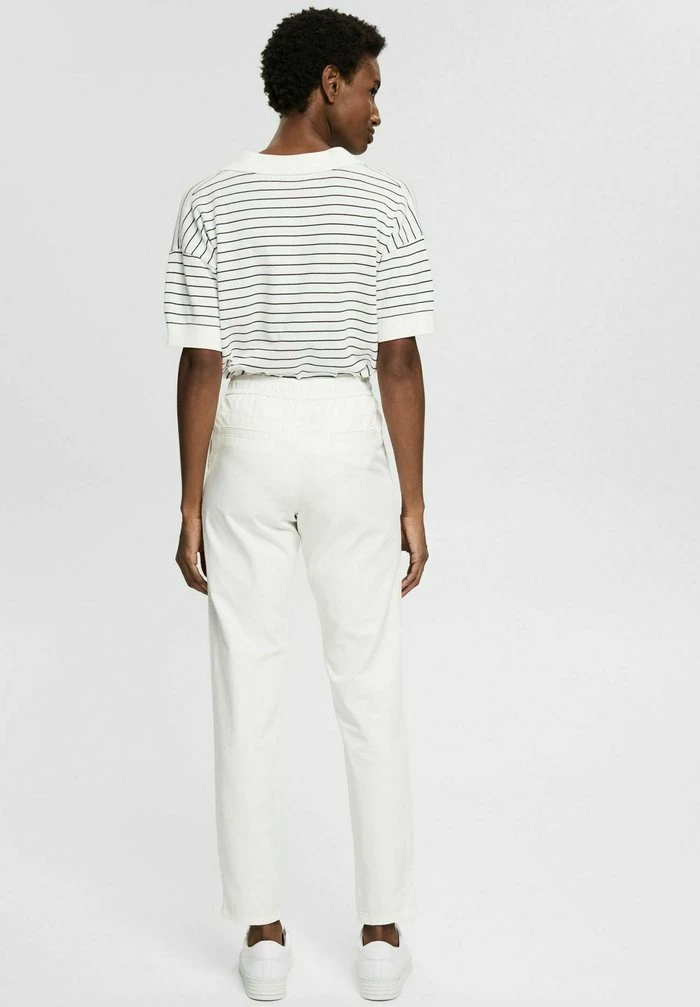 Esprit MIT KORDELZUGBUND - Trousers - White - Image 3