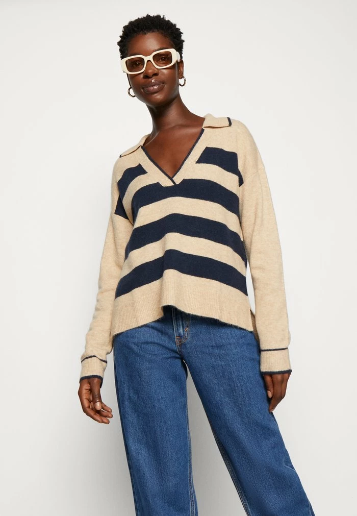 Esprit DEEP POLO - Jumper - Cream Beige - Image 4