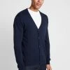 Esprit BUTTON CARD - Cardigan - Navy