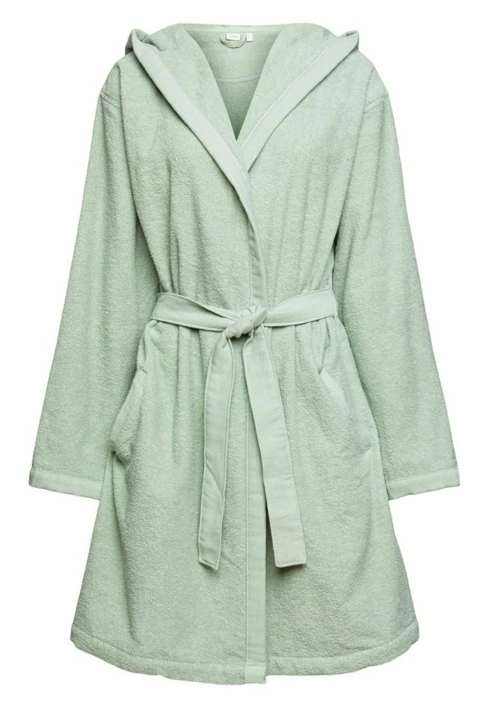 Esprit MIT FIXIERTEM BINDEGÜRTEL - Dressing Gown - Soft Green - Image 5