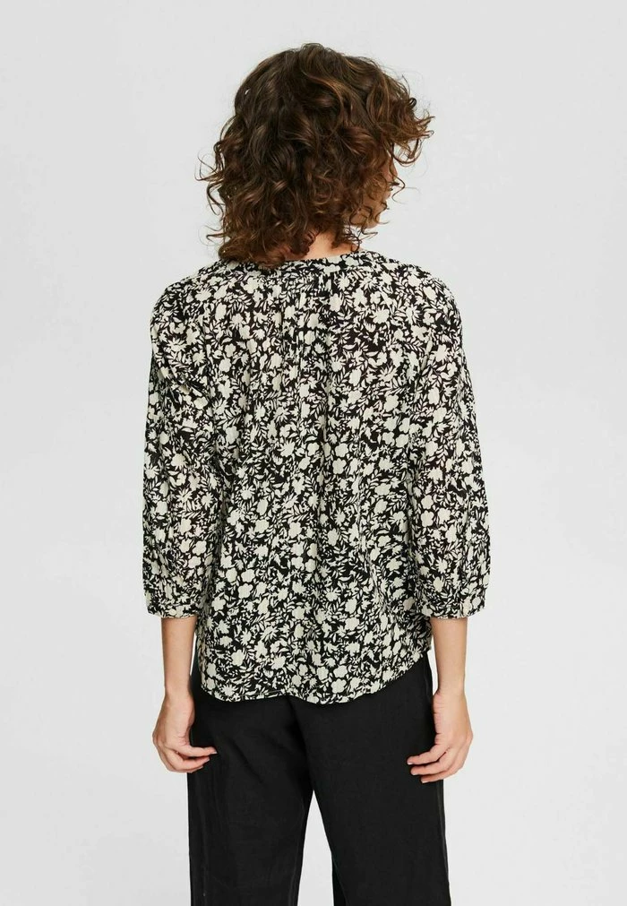 Esprit GEMUSTERTE MIT 3/4 ÄRMELN - Blouse - Black - Image 5