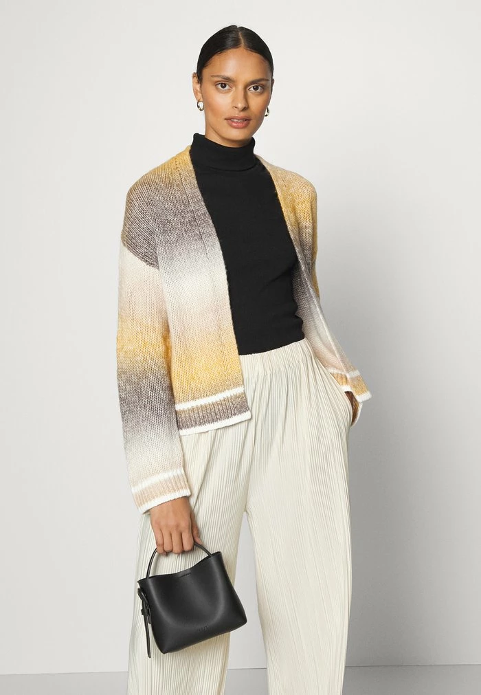 Esprit SPACEDYE CARDI - Cardigan - Dusty Yellow - Image 4