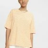 Esprit MIT STREIFENMUSTER - Print T-shirt - Peach