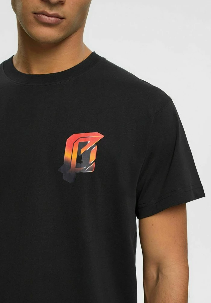 Esprit AMBIGRAM CHEST - Print T-shirt - Black - Image 4