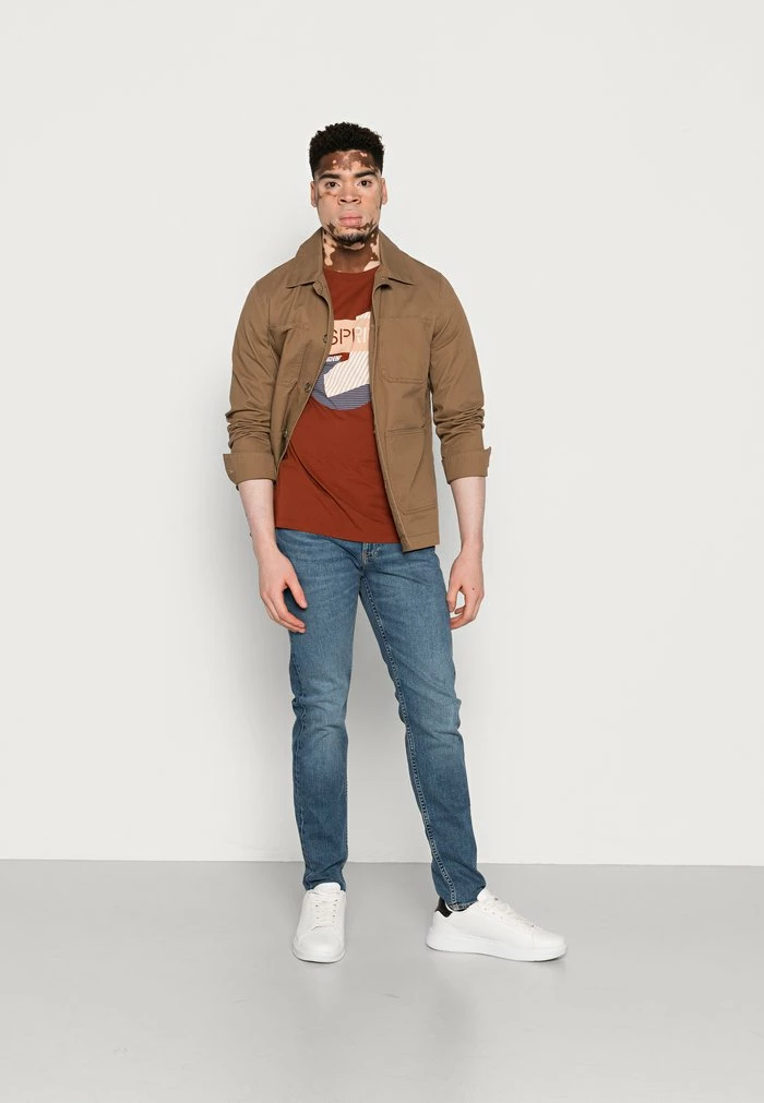 Esprit Print T-shirt - Rust Brown - Image 2