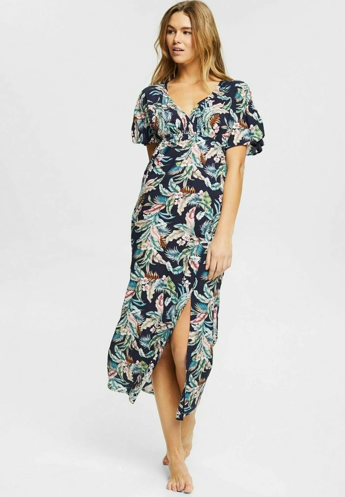 Esprit MIT TROPCIAL - Maxi Dress - Navy