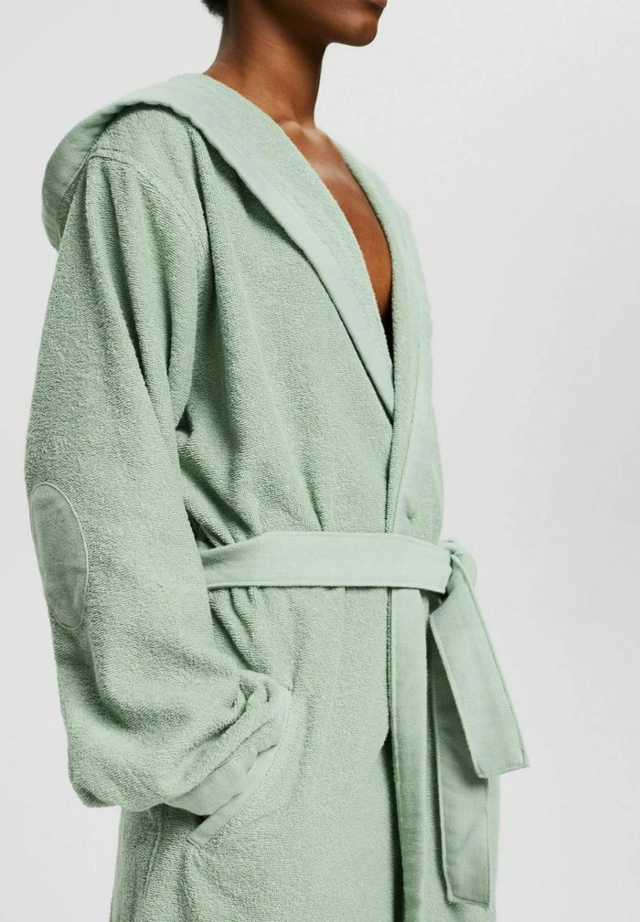 Esprit MIT FIXIERTEM BINDEGÜRTEL - Dressing Gown - Soft Green - Image 4