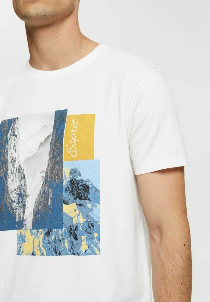 Esprit Print T-shirt - White - Image 4
