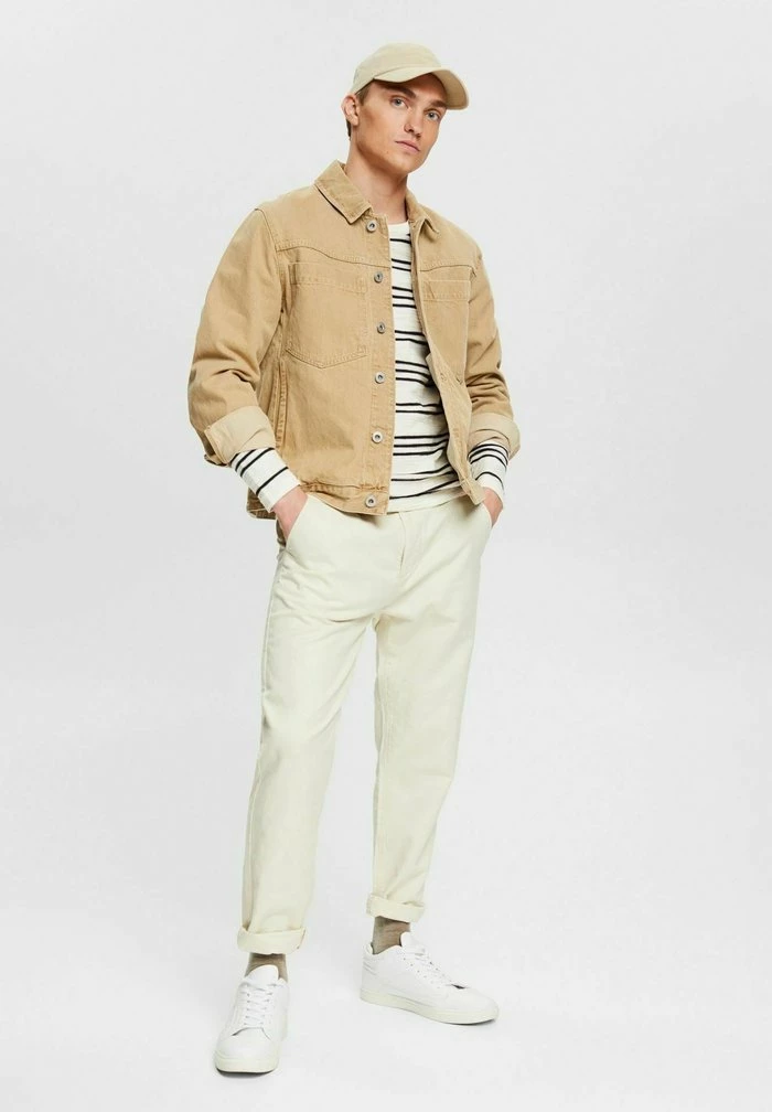 Esprit MIT STREIFENMUSTER - Jumper - Off White - Image 7