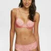 Esprit MICRO PRINTED THE TIMELESS FIT SEXY - Underwired Bra - Terracotta