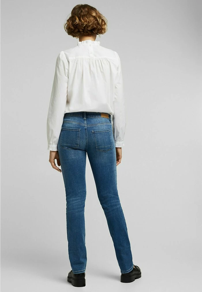 Esprit MEDIUM - Straight Leg Jeans - Blue Medium Washed - Image 3