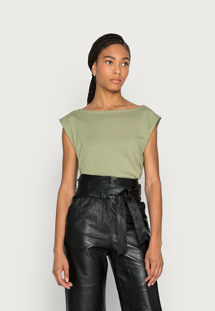 Esprit TEE - Basic T-shirt - Light Khaki