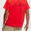 Esprit YAGI ARCHIVE MIT LOGO - Print T-shirt - Red