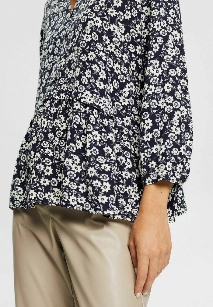 Esprit MIT RÜSCHENKANTE - Blouse - Navy - Image 4