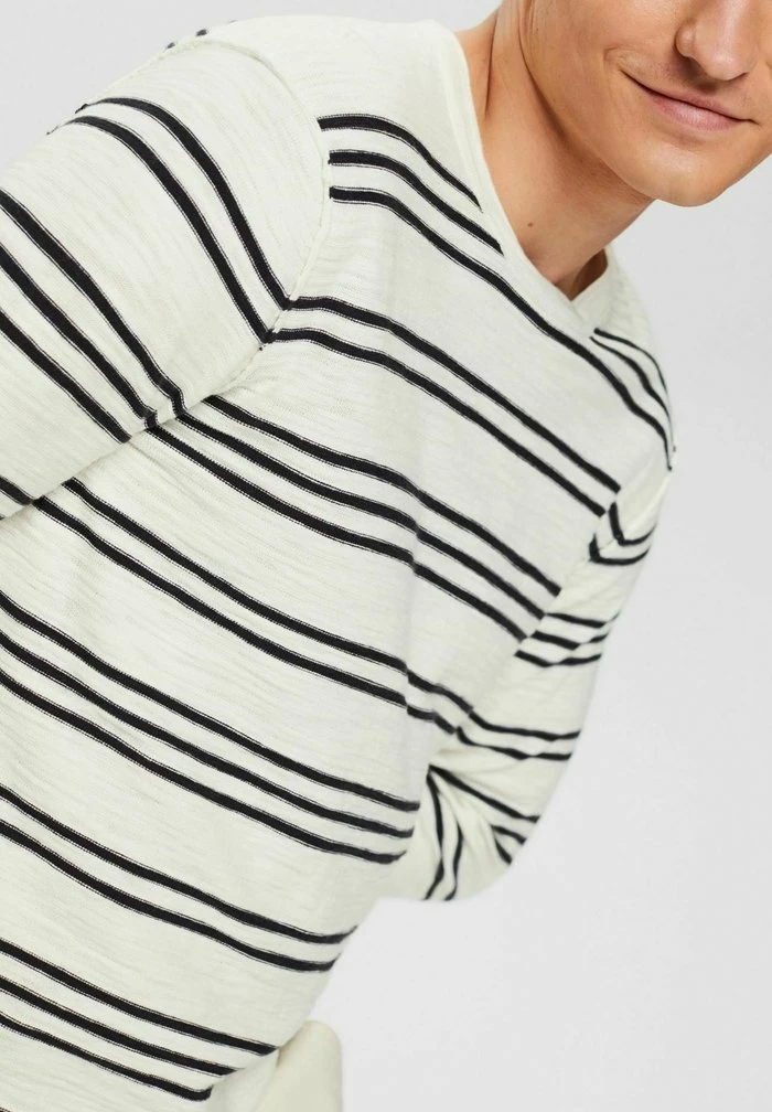 Esprit MIT STREIFENMUSTER - Jumper - Off White - Image 4