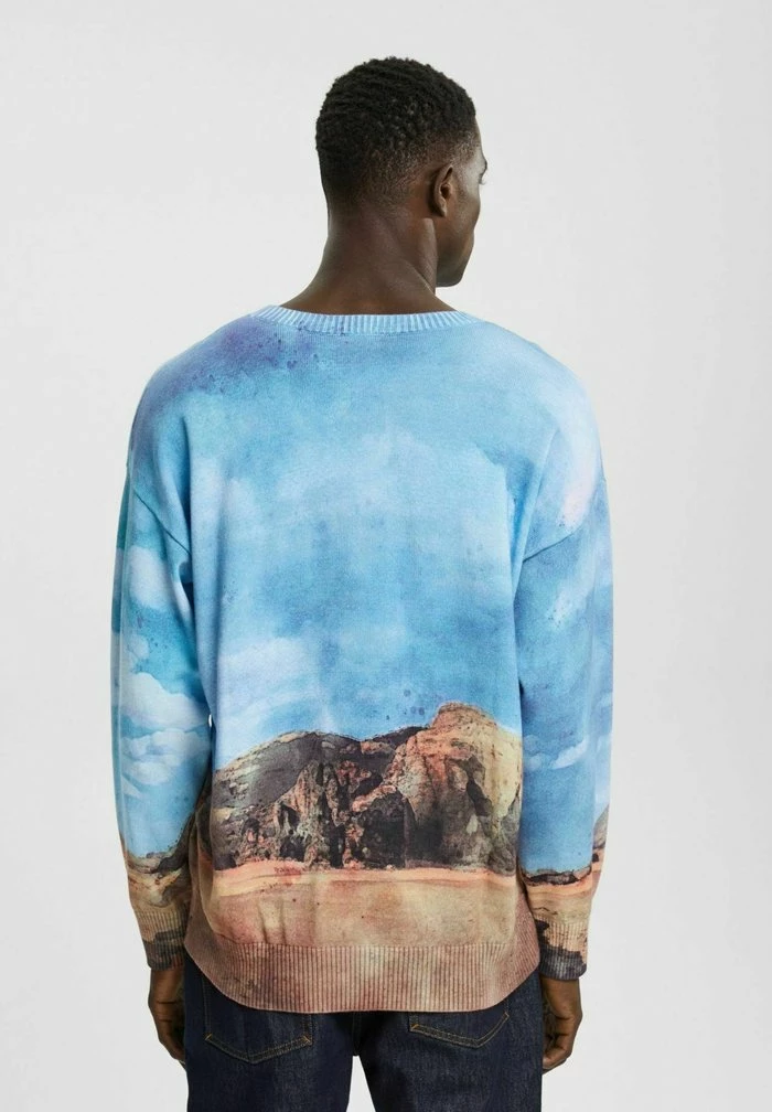 Esprit MIT DIGITALEM ALLOVER-LANDSCHAFTS PRINT - Jumper - Turquoise - Image 3
