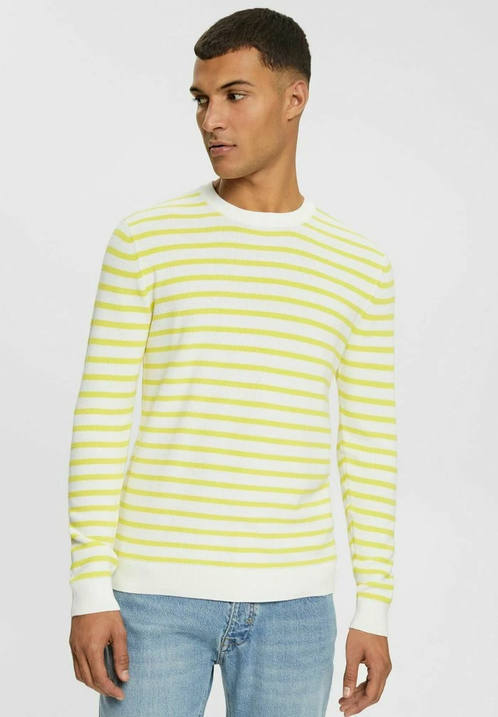 Esprit MIT STREIFEN - Jumper - Bright Yellow